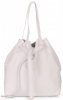 Bőr táska shopper bag Genuine Leather fehér 1158